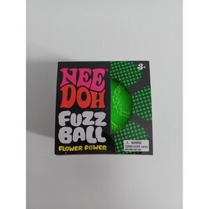 Needoh Fuzz Ball Flower Power Green New In Box Schylling